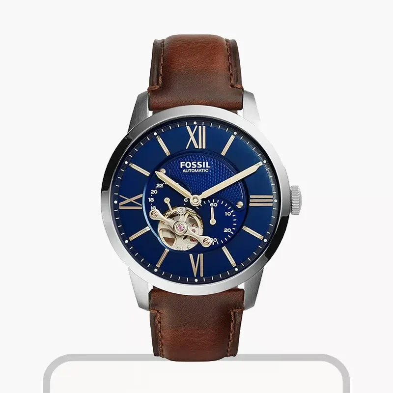 Fossil Townsman Automatic Blue Satin Dial Men's Watch- ME3110